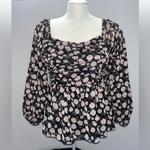 American eagle floral, long sleeve top